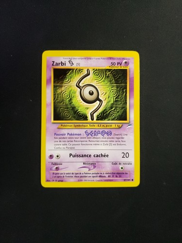Carte pokemon zarbi - 🇫🇷, s