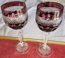 2 verres Roemer cristal de