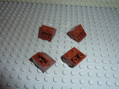 Lego redbrown slope brick - 4, x