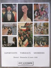 VAN DONGEN MATISSE DUFY MODIGLIANI VLAMINCK VUILLARD VALTAT Affiche 1990 art