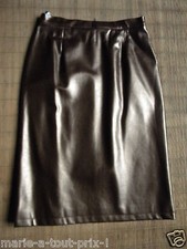 EEE ELECTRE PARIS JUPE DOREE PVC VALEUR 345€ GOLDEN PVC SKIRT 38 TRES FEMININE