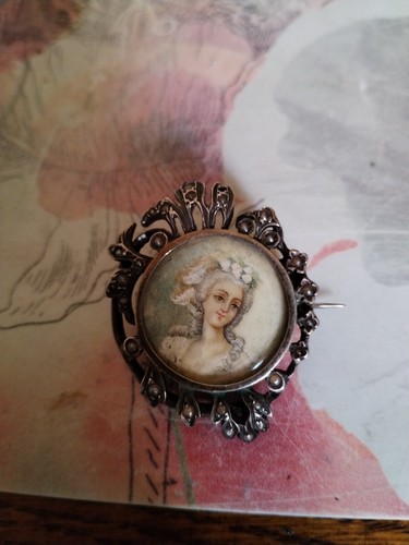 Broche ancienne argent - ancienne, en
