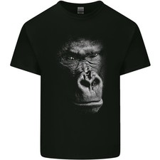 T-Shirt Enfant Grand Visage De Gorille 3D Écologique