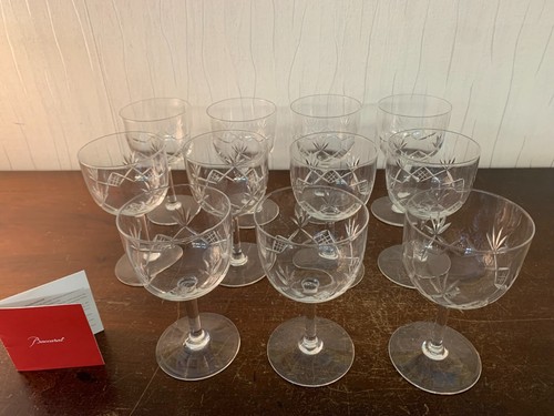 Verres eau taillé épi - taillé,