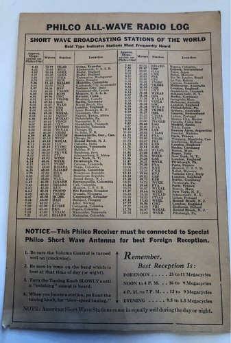 1939 philco all - all, radio