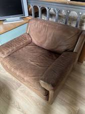 salon en cuir vintage un canapé de 2,40 m et deux fauteuils