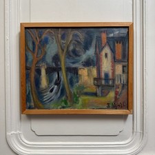 Huile sur toile composition