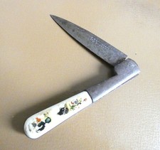 Ancien couteau pliant 59 Sauvagnat Garanti Corse Tête de Maure Vendetta.
