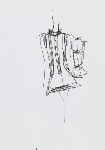 Dessin original karl lagerfeld - dessin,