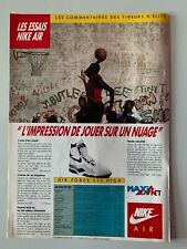PUBLICITE 1989 - SNEAKERS - LES ESSAIS NIKE AIR - AIR FORCE STS HIGH