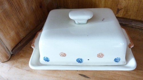 Beurrier ancien décor pois - décor,