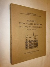 ALSACE: HISTOIRE D'UNE VIEILLE