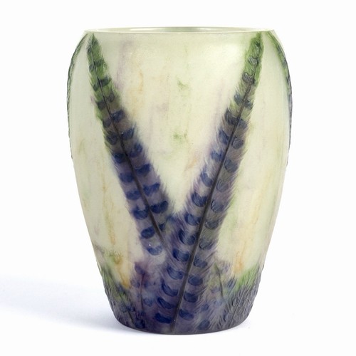 Vase plumes pate verre - vase,
