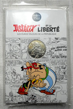 PIECE 10 EUROS ARGENT ASTERIX ET LA LIBERTE 2015 / RIRE OBELIX / NEUVE + BLISTER