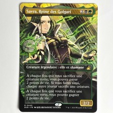SAVRA, REINE DES GOLGARI MTG BORDERLESS RVR - CARTE MAGIC THE GATHERING FR NEUF