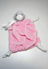 Doudou Plat Ours Gris Blanc
