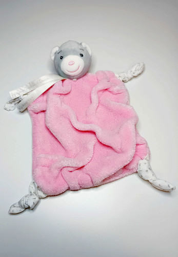 Doudou plat ours gris - plat,