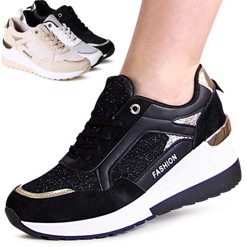 Baskets talons glitter - À,