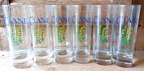 Lot verres gentiane ciane - lot, 6