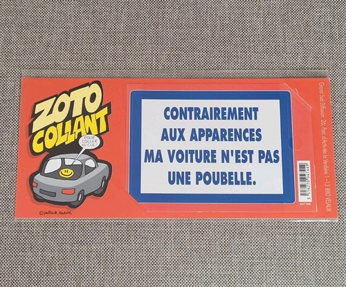 Autocollant voiture poubelle - autocollant,