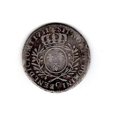 France 1/2 Demi Ecu Louis XV