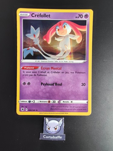 Carte pokémon créfollet - carte,