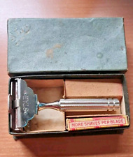 ANCIEN  RASOIR STAR MADE IN USA DANS SA BOÎTE D'ORIGINE + BOITE DE LAMES 