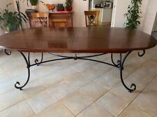 table et chaises salle à manger 220x120cm avec rallonge de 80cm et 6 chaises 