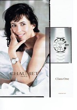 Publicité Advertising 088  2010   montre  Chaumet class One & Sophie Marceau
