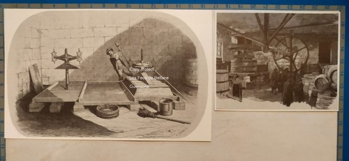 Lot gravures pressoir à - 3,