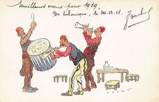 Greece - SALONICA - Turkish musicians by Goret - Publ. Parisiana 259