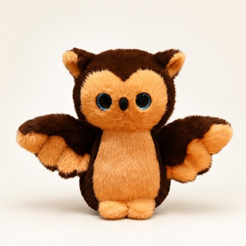 Hibou peluche doux doudou - hibou,