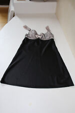 Nuisette Darjeeling sans manches 36 noir rose pâle poudré TBE