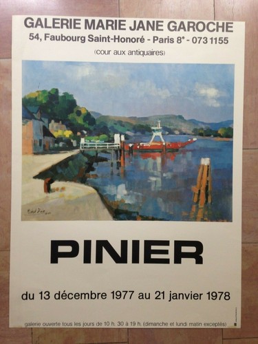 Pinier 1977 affiche originale - pinier,