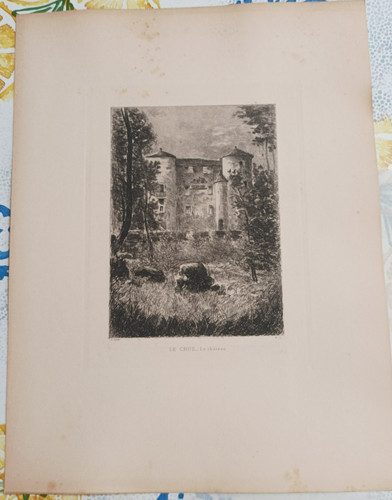 Ancienne eau forte lucien - eau,