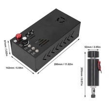 500W 11000RPM CNC Spindle Motor With Integrated Control Box 52mm Clamp For