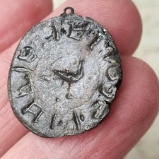 Matrice Sceau Cachet Ancien Armoiries Noblesse avec Oiseau Sigillographie