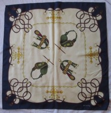 Magnifique foulard en soie vintage SCAPA 90 cm x 90 cm scarf
