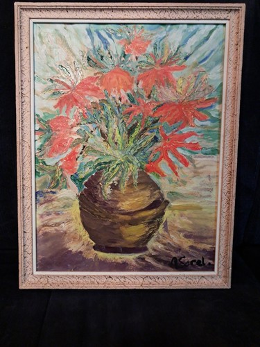 Tableau ancien huile - tableau, à