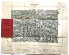 Carte Hachette en couleurs (1900) : St-Girons (Ariège, Occitanie)