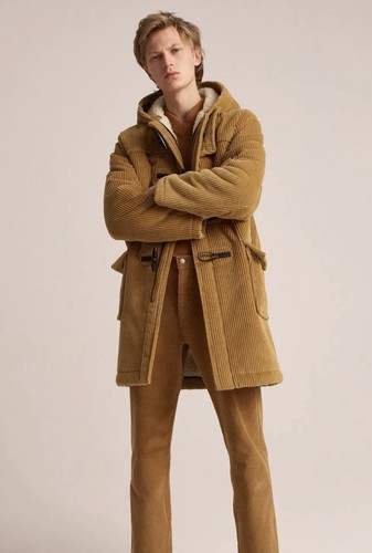 Sandro corduroy duffle coat - corduroy,