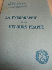 catalogue sur la pyrographie et le velours frappé année 1925 ( ref 4 )