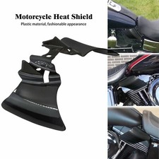 Noir Bouclier de selle chromé