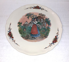 ANCIEN GRAND PLAT PROVENANT DU SERVICE OBERNAI DE LA FAIENCERIE DE SARREGUEMINES