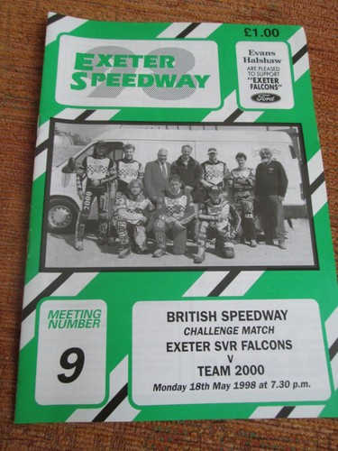 Programme speedway exeter v - programme,