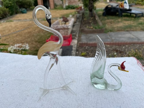 Lot oiseaux verre 1 - oiseaux,