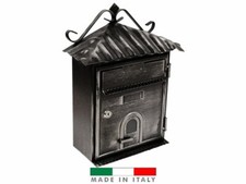 Boîte Aux Lettres Artisanale En Fer Forgé Mod.Bologna Pour Extérieur Entrée