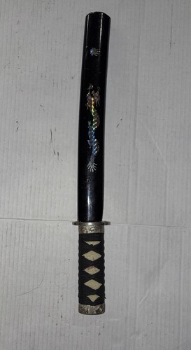 Vintage katana silver dragon - vintage,