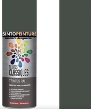 Aérosol peinture anti rouille gris tendance brillant ral 7010 SINTO 925075