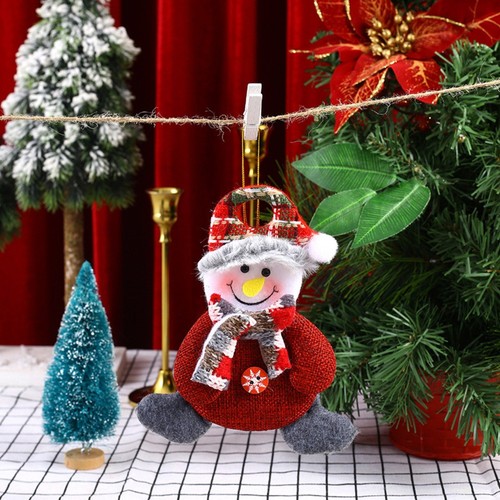 Pendentif tissu noël - tissu, de